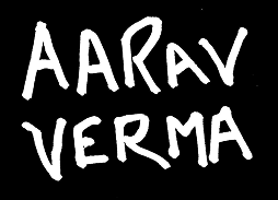 Aarav Verma handwriting logo